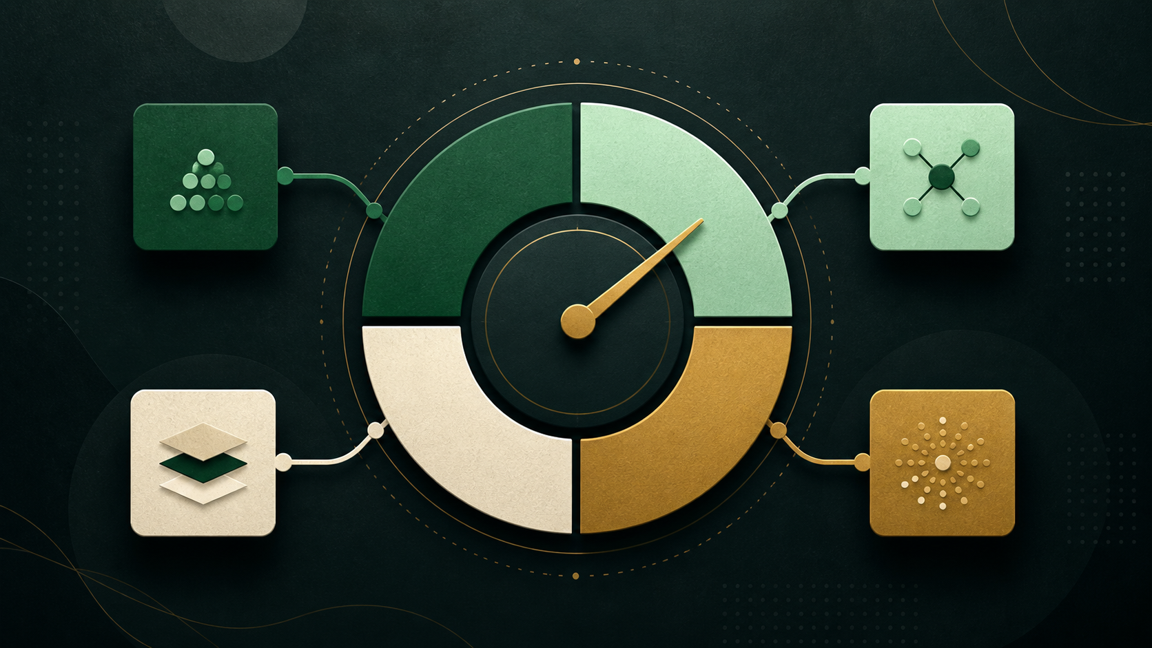 A four-signal readiness gauge with a rising needle